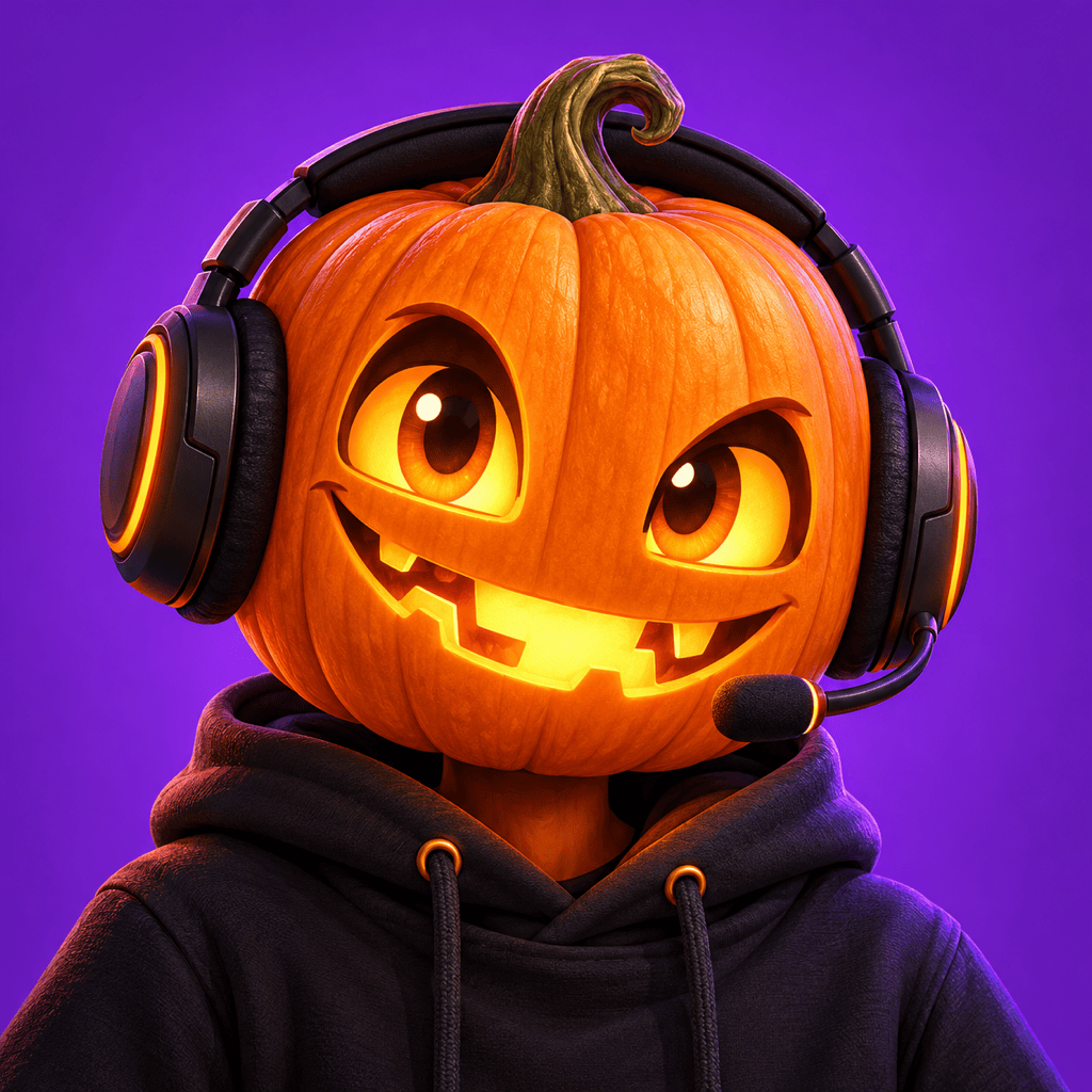 Pumpkin gamer Halloween profile picture