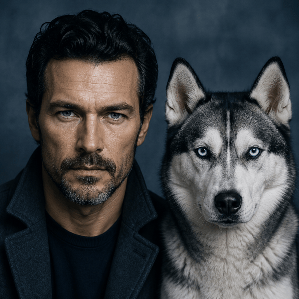 Husky human dog look-alike