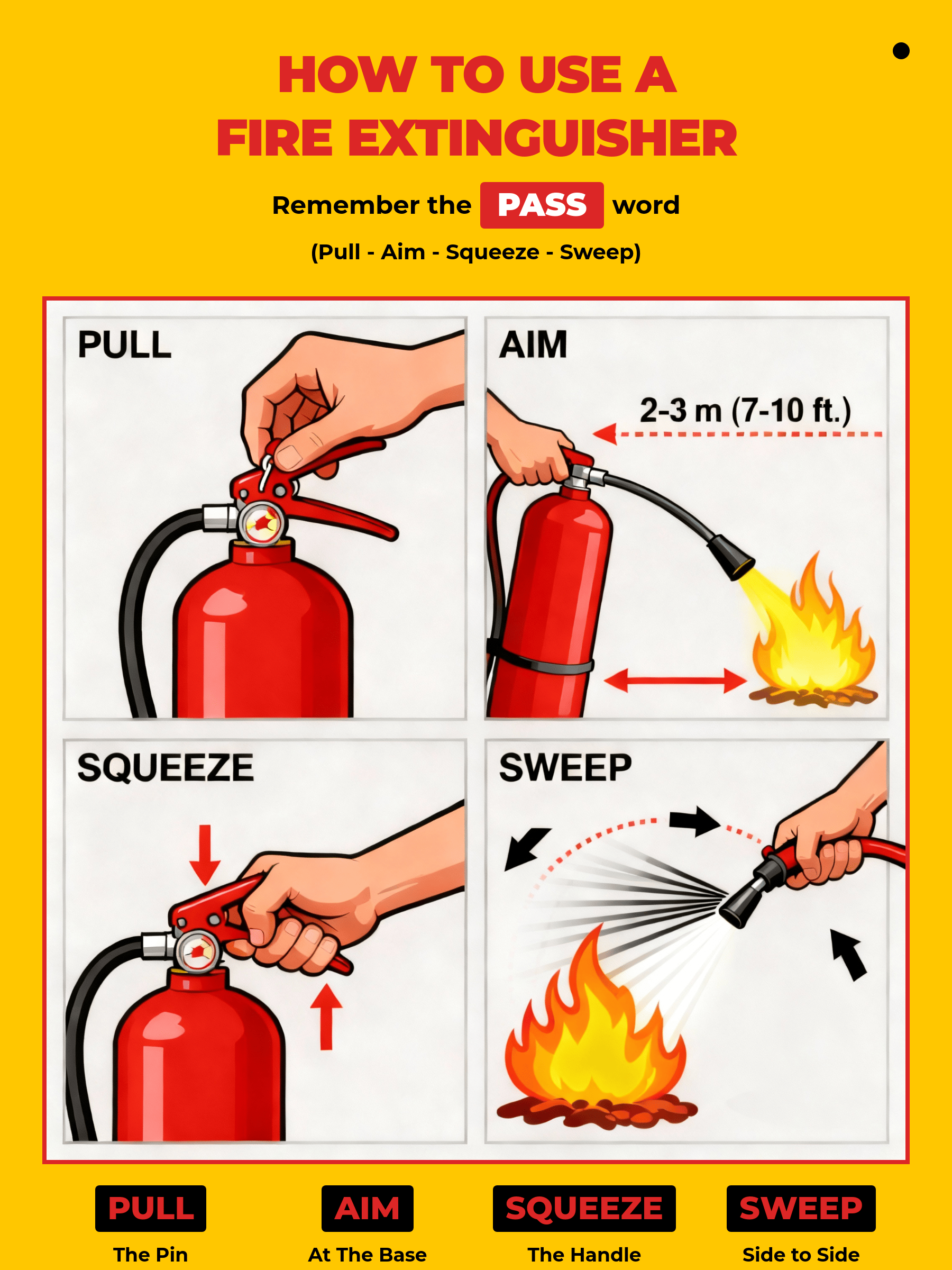 safety instruction poster example