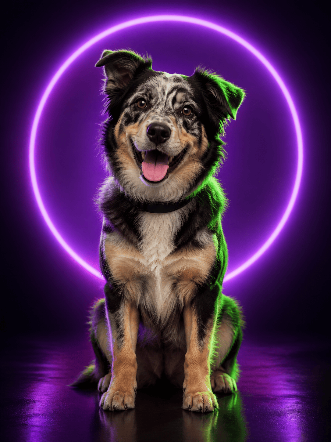 neon glow pet photo