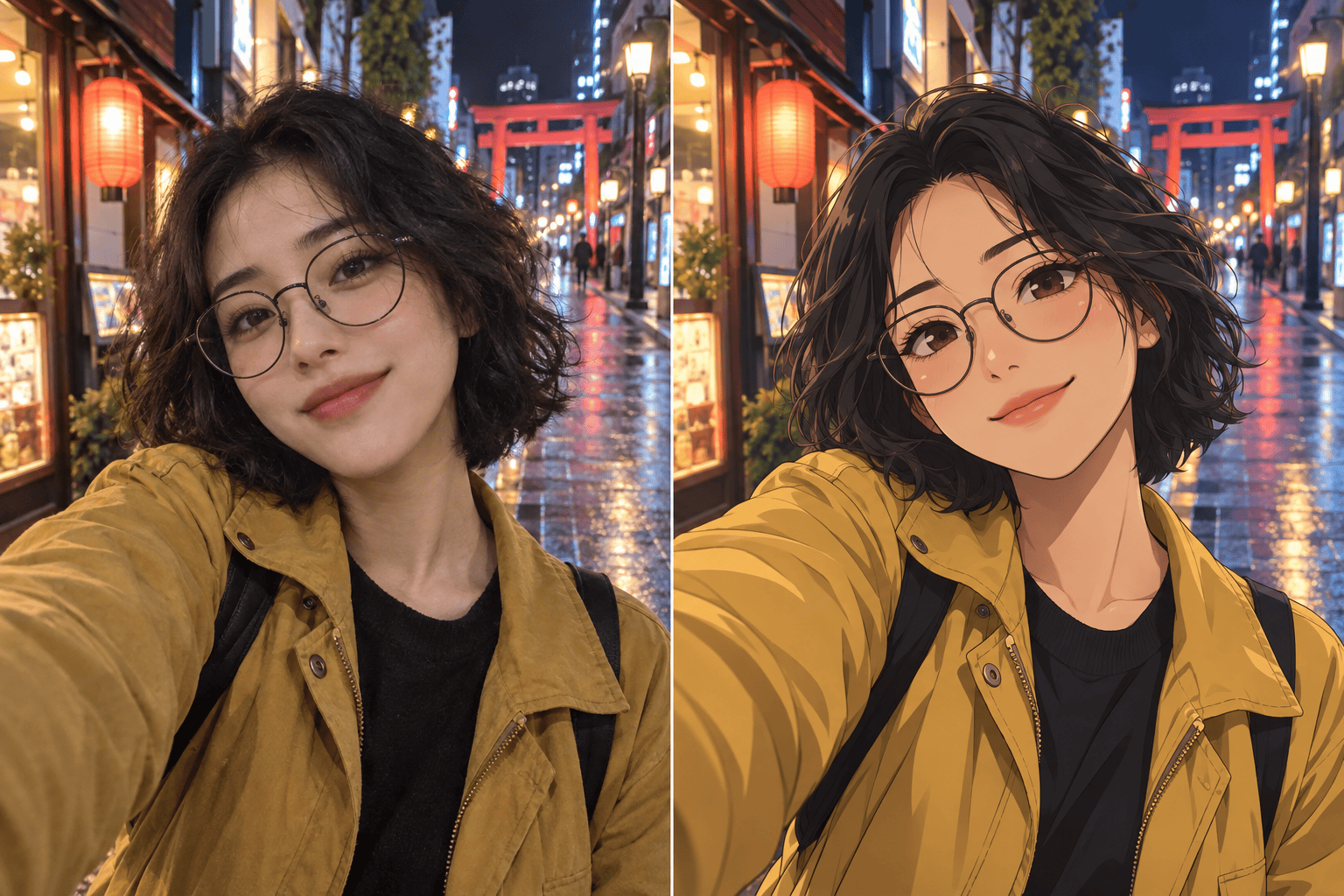 selfie photo to anime AI