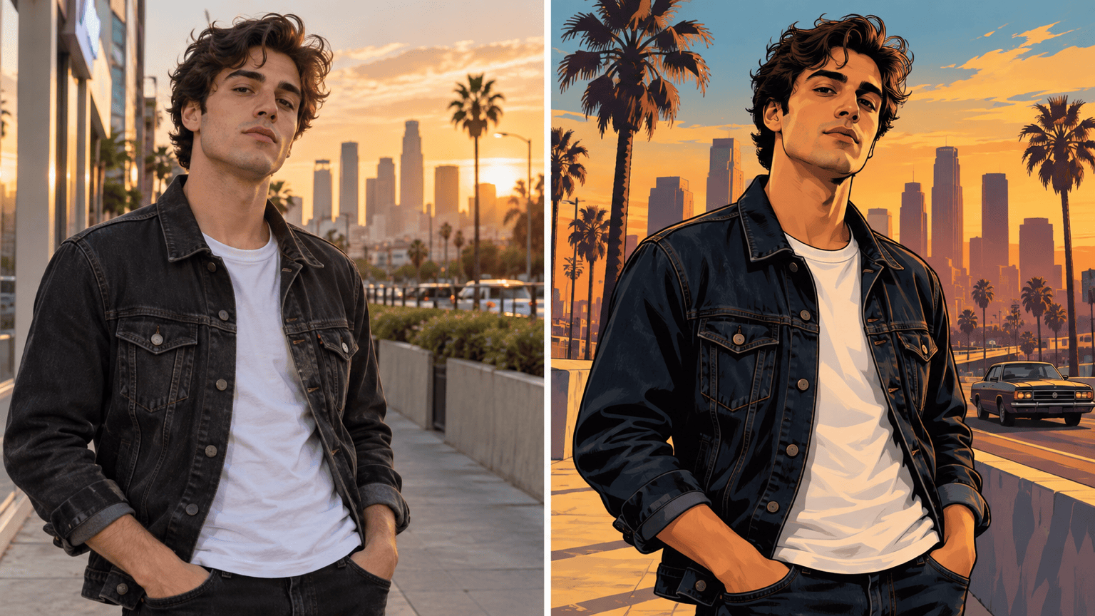 GTA AI city portrait comparison