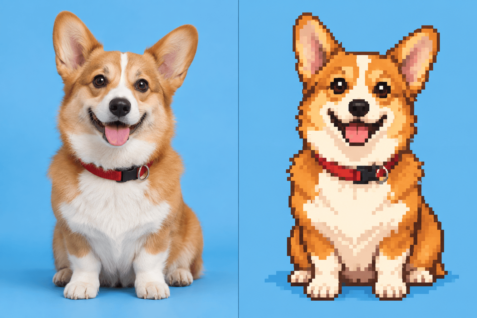 AI pixel art pet conversion