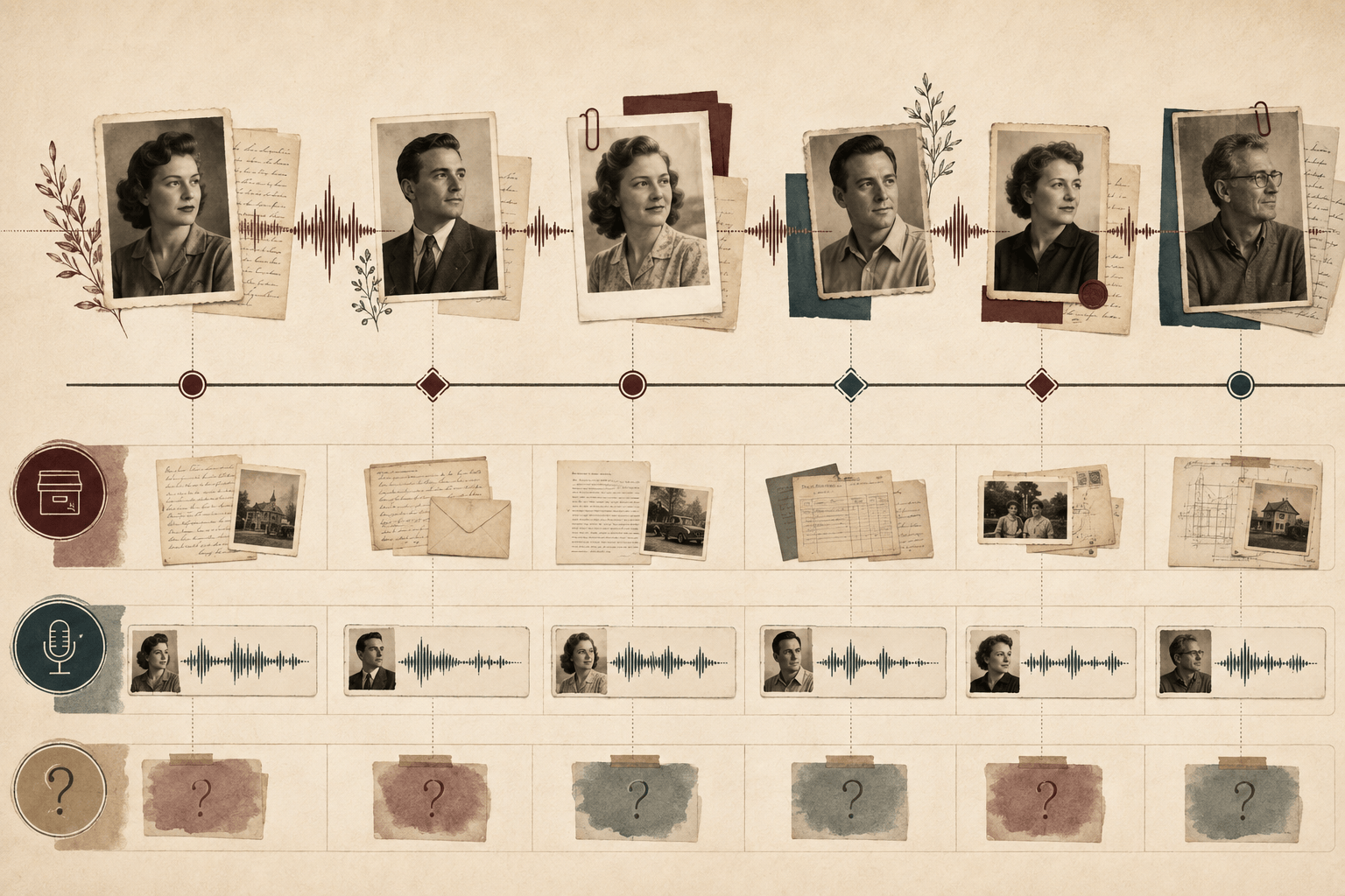 Family history timeline design