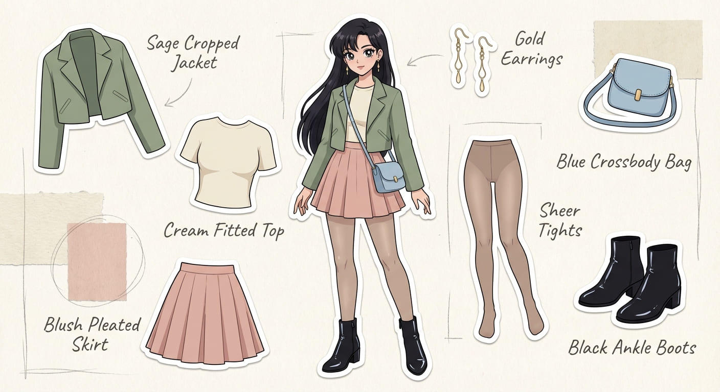 nano banana pro outfit breakdown illustration