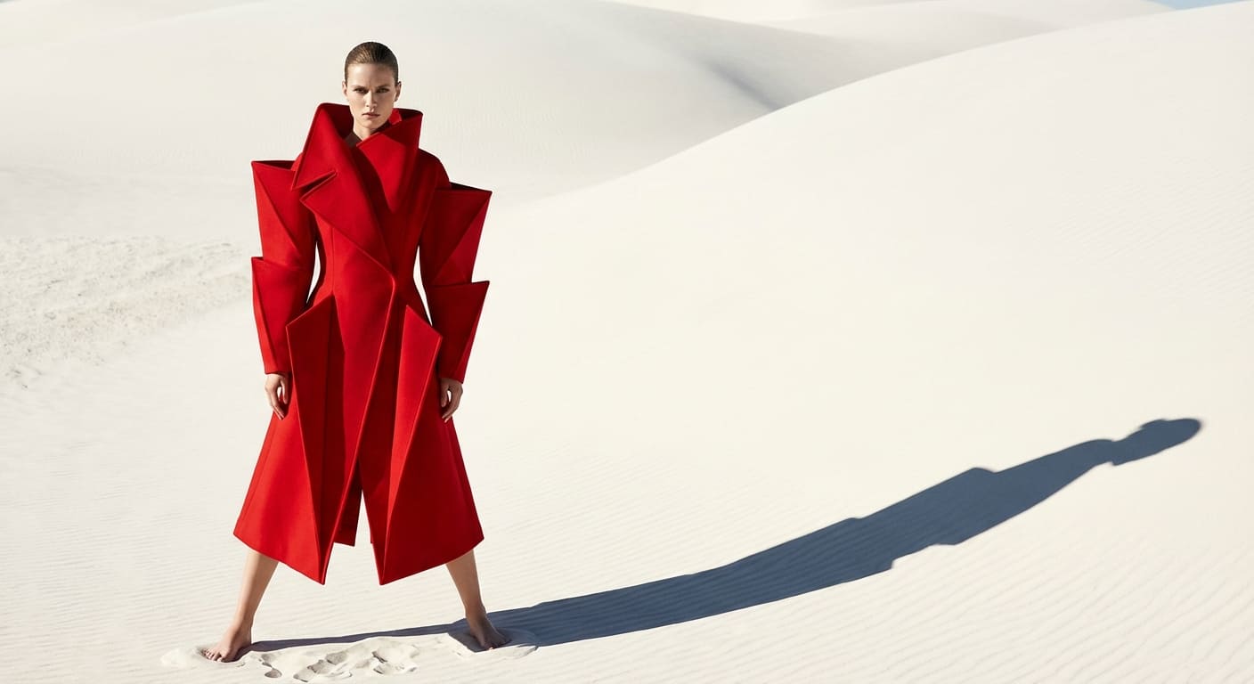 nano banana pro avant-garde fashion editorial photography