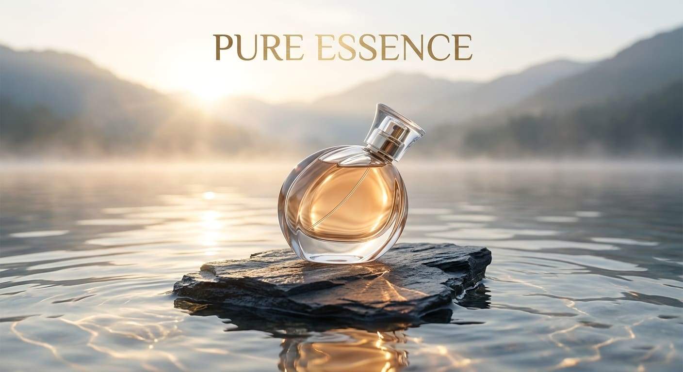 marketing prompts for nano banana pro showing perfume ad