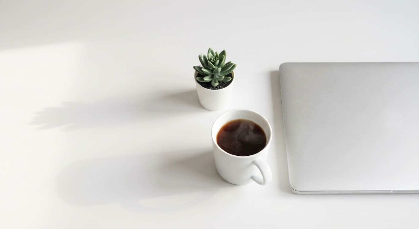 nbp minimalist modern office desk setup