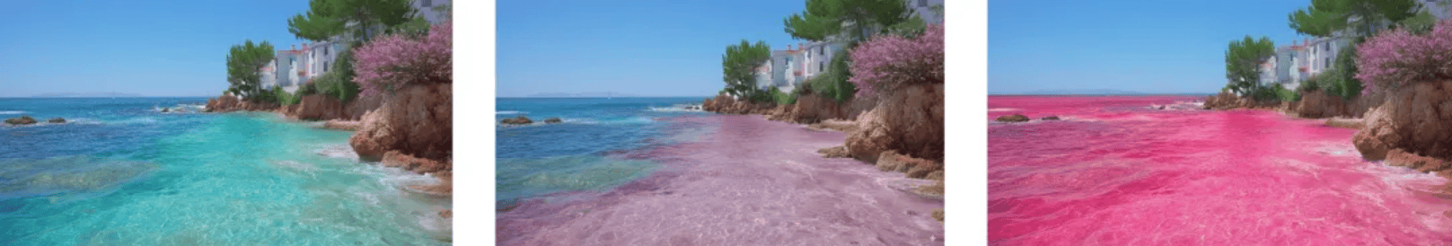 Nano Banana Pro test example turn the water pink