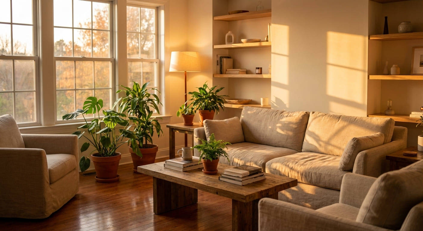 nbp prompt for cozy interior living room