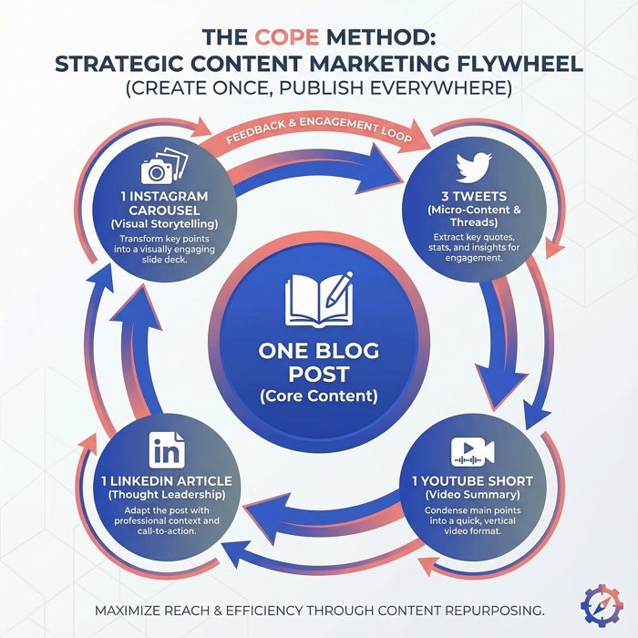 ai content marketing strategy framework visual