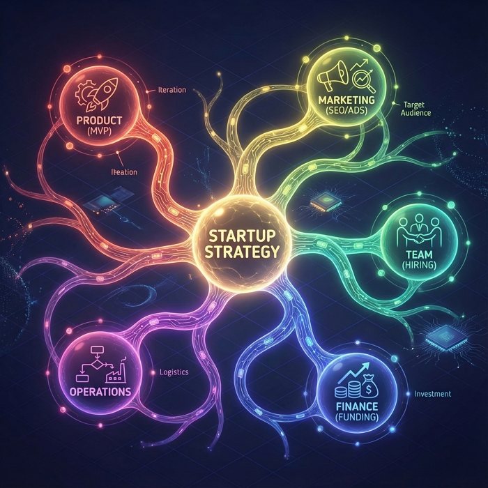 ai creative mind map concept visualization