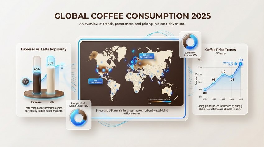 ai modern data visualization with colorful charts