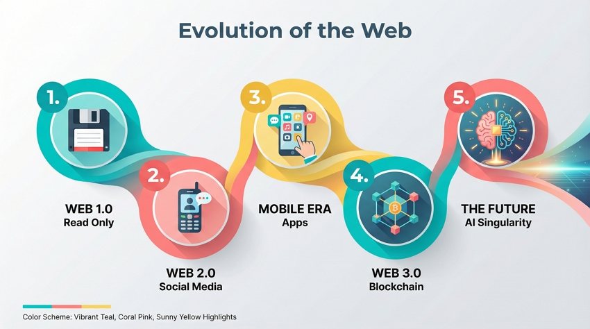 ai timeline process steps infographic design
