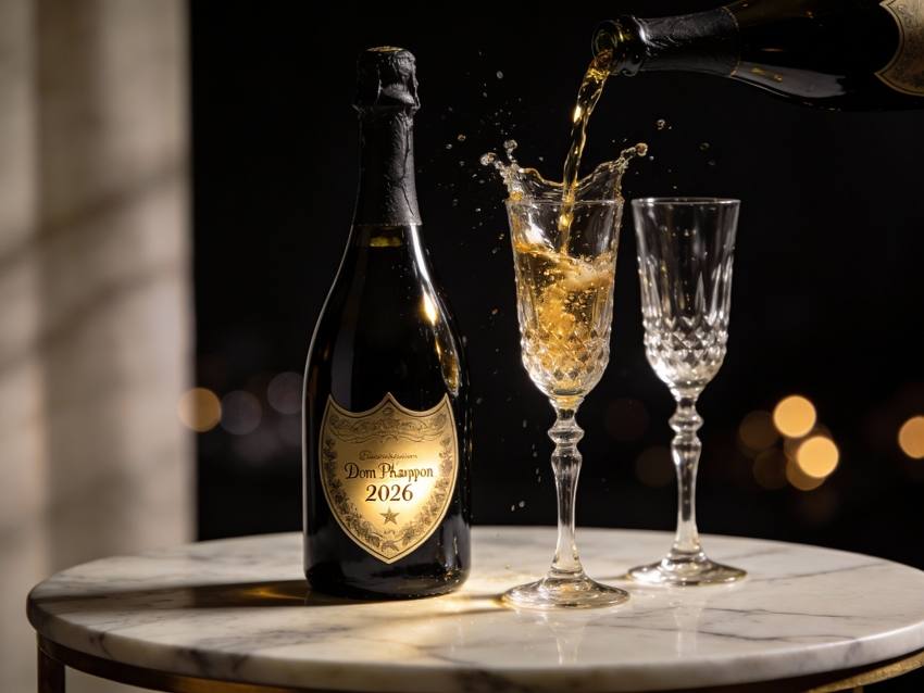 Luxury champagne still life 2026