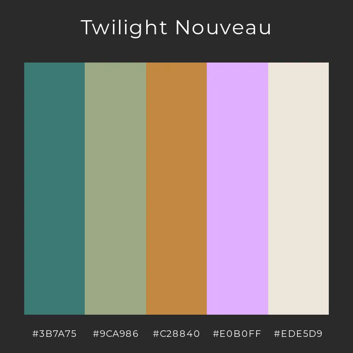 twilight nouveau color palette