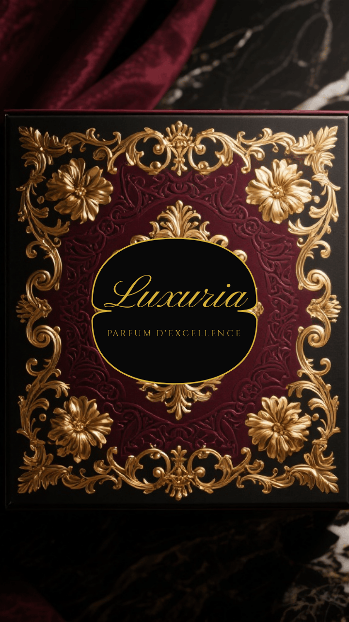 baroque design style perfume box