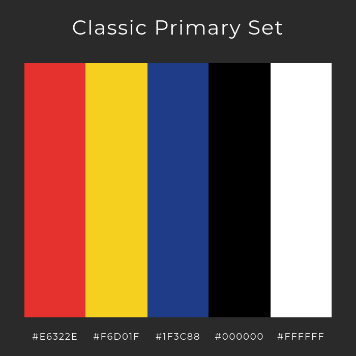 bauhaus primary colors palette