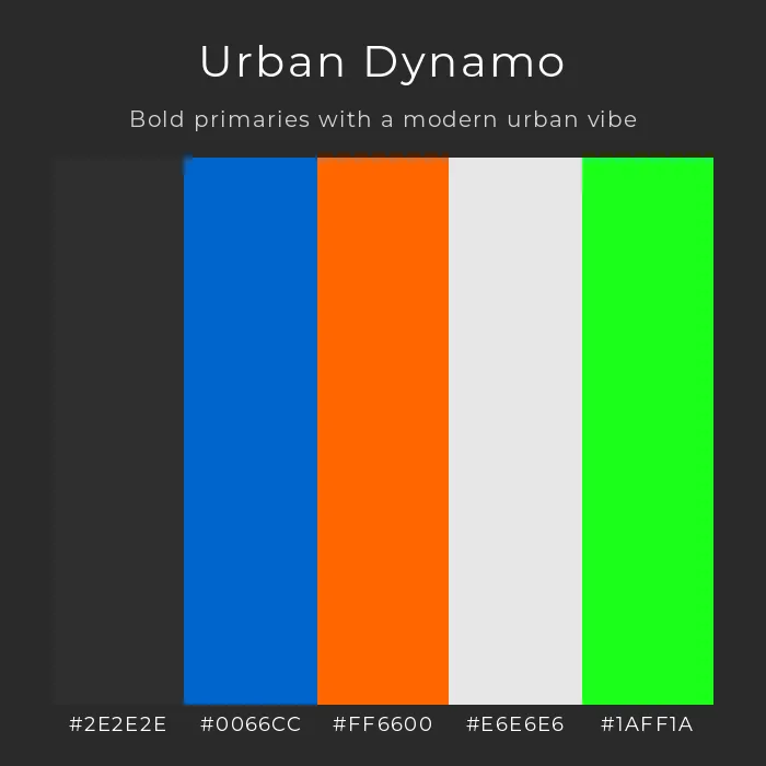 urban dynamo color palette