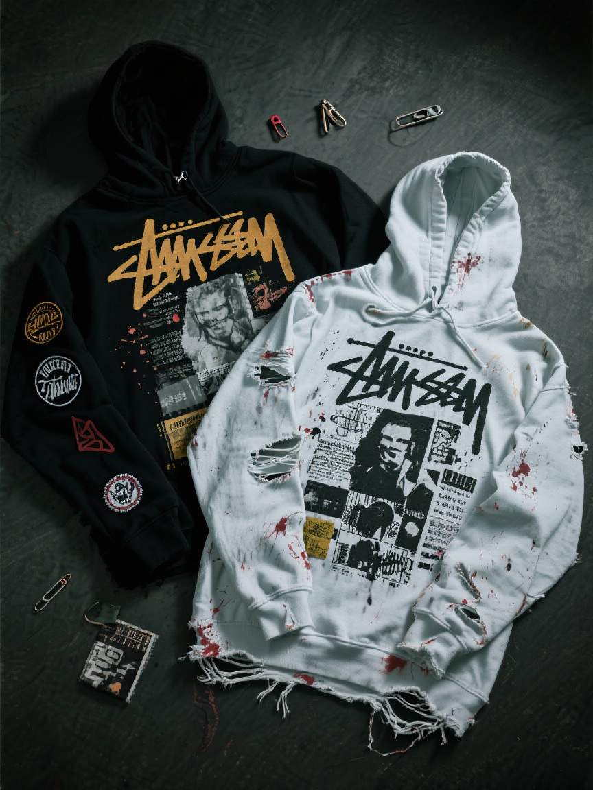 modern grunge streetwear fashion design