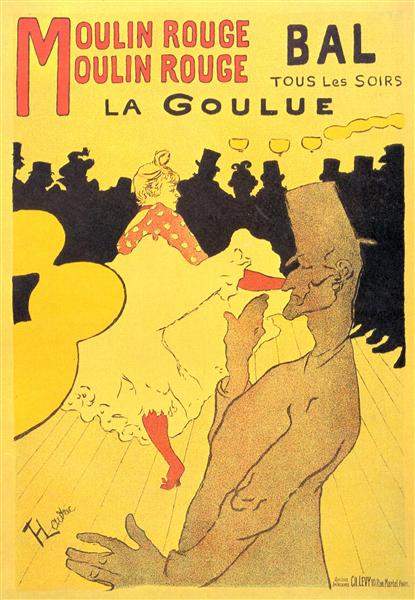 art nouveau poster moulin rouge la goulue