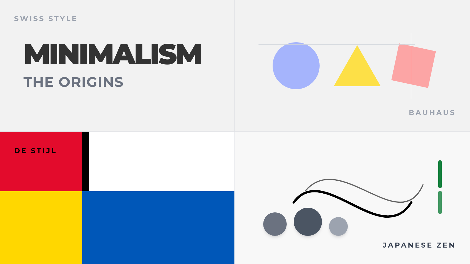 historische wurzeln des minimalistischen designs