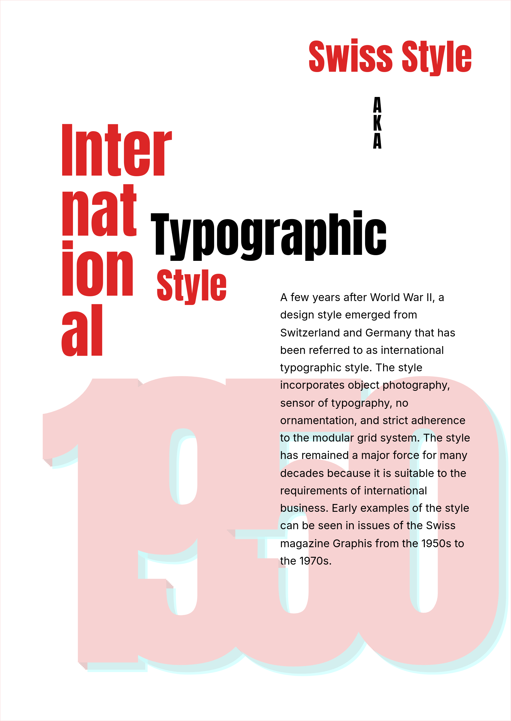 origins of swiss style infographic