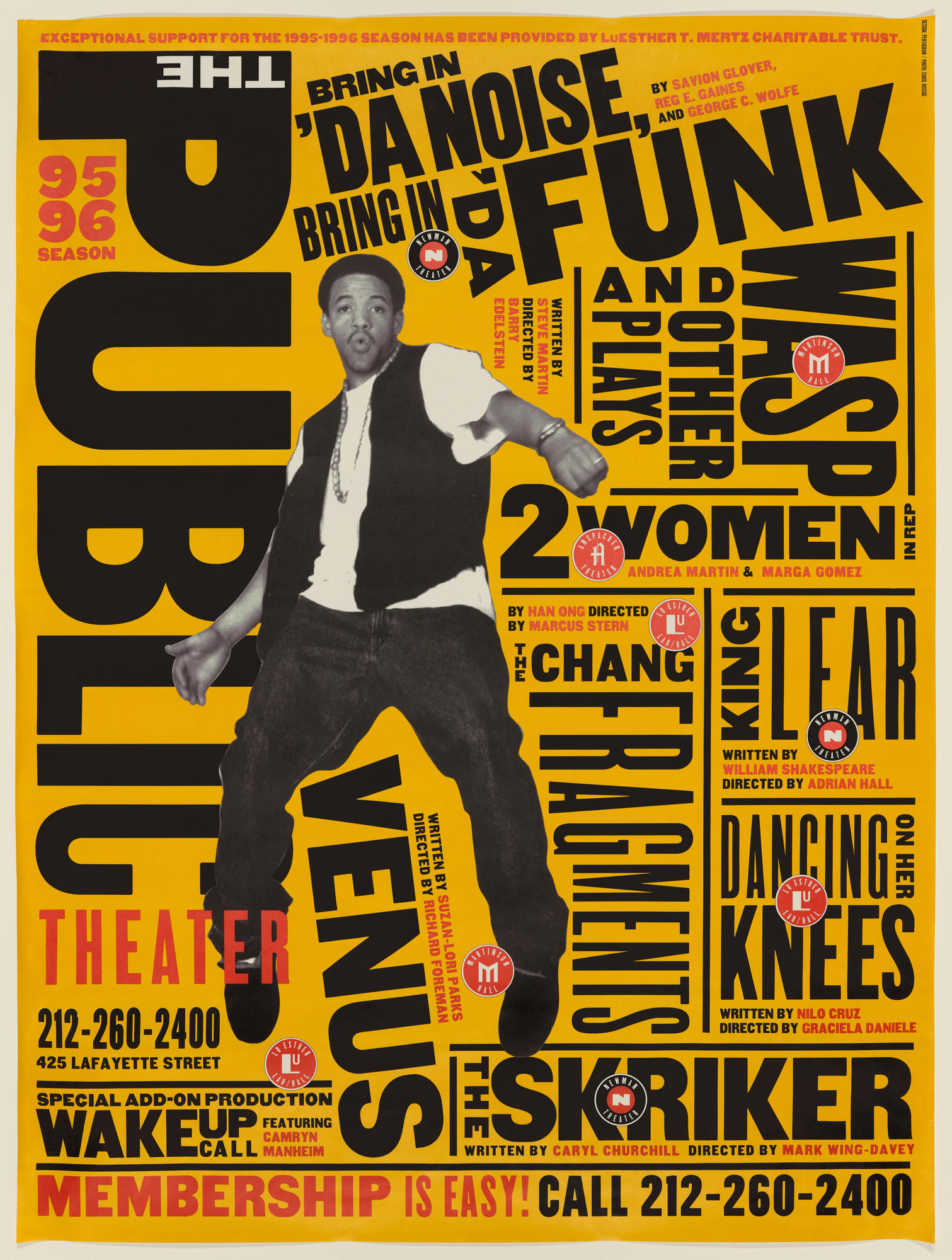 das public theater saison 95-96 von paula scher