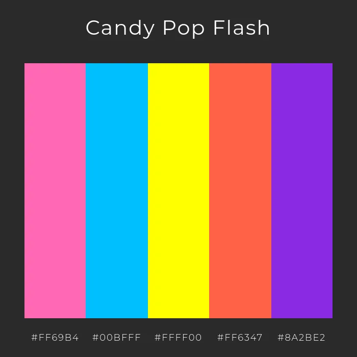 suessigkeiten pop art palette
