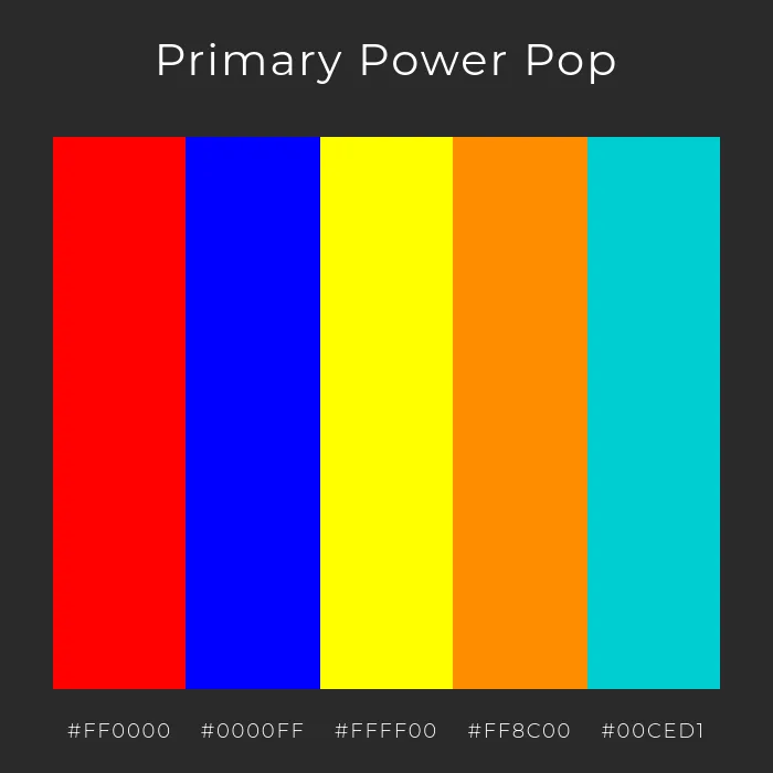primaere kraft pop farbpalette