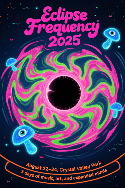 psychedelic graphic design style example
