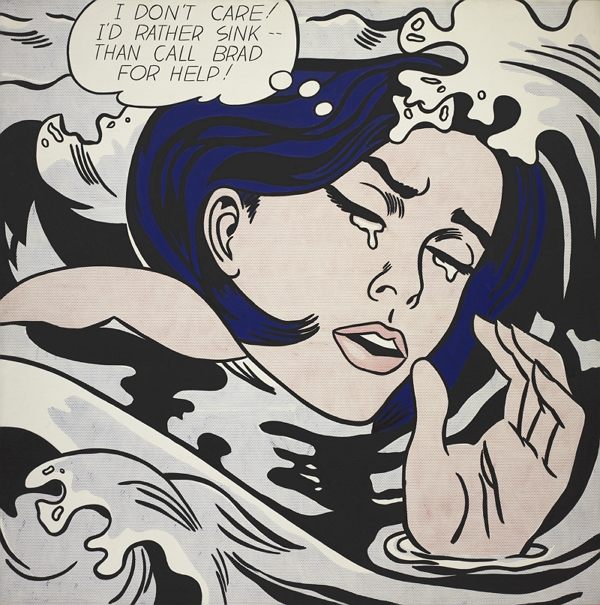roy lichtenstein ertrinkende maedchen 1963