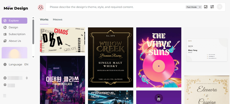 sign in the ai dada design generator