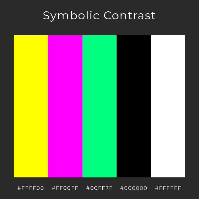 surrealism bold contrast colors