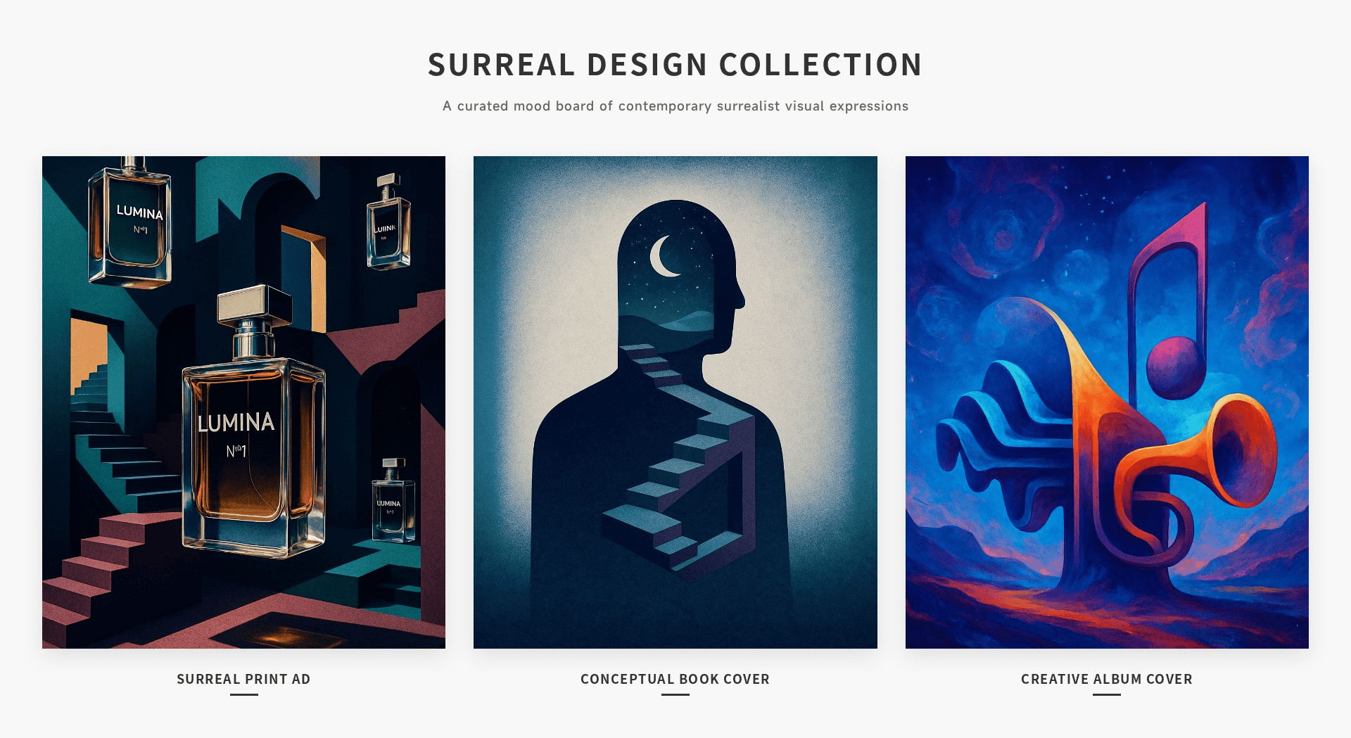 modern surrealism design examples