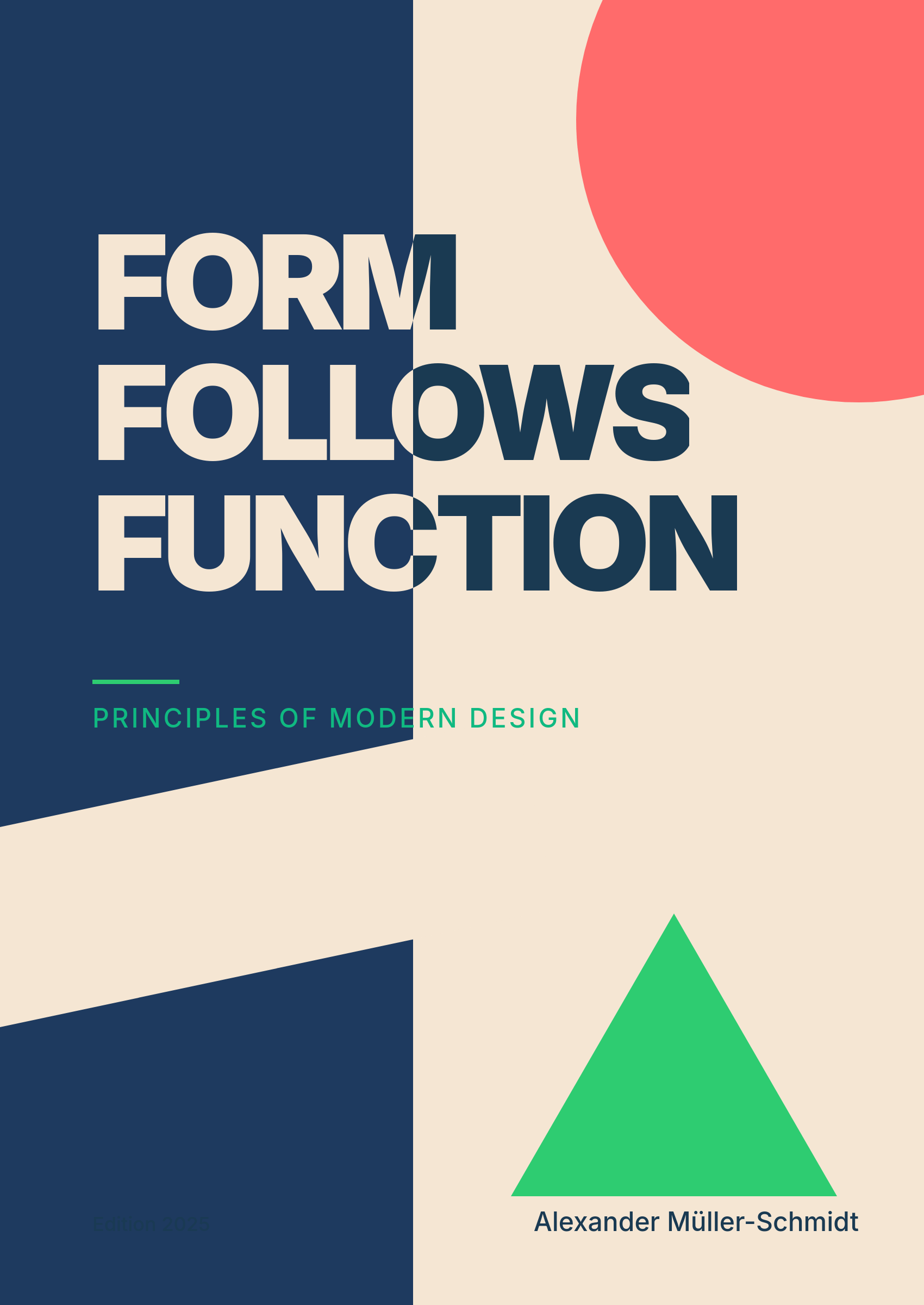 modern swiss style book cover