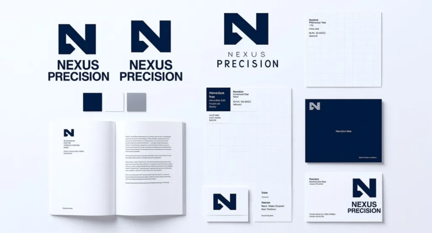 modern swiss style corporate branding design
