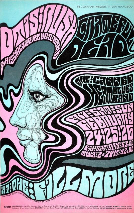 wes wilson otis rush poster fuer das fillmore