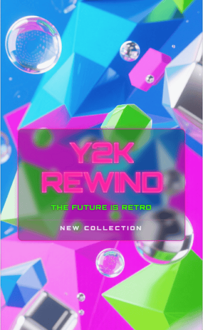 y2k graphic design style example