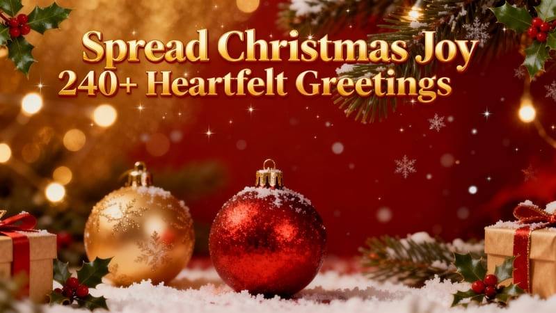 christmas card sayings banner image