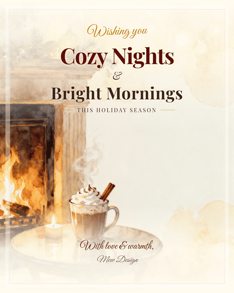 cozy winter christmas card messages