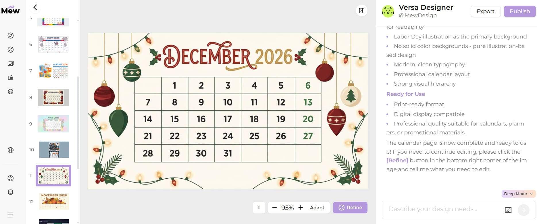 用 ai 生成你的日历