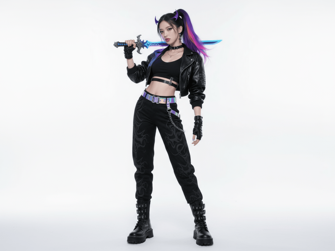 ai kpop demon hunters Halloween custome design for women
