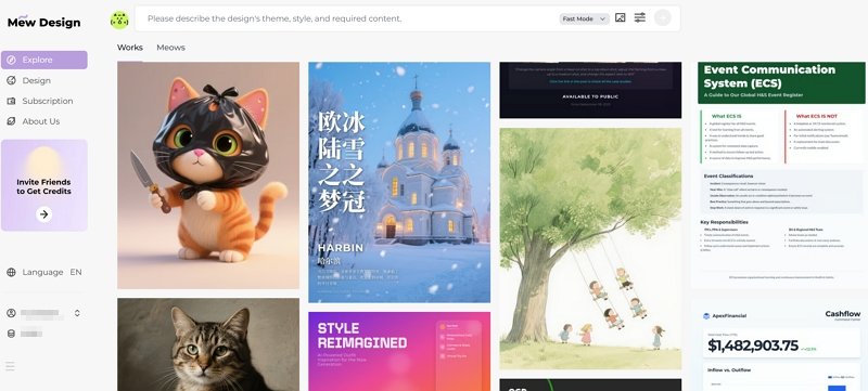 mew design ai design generator