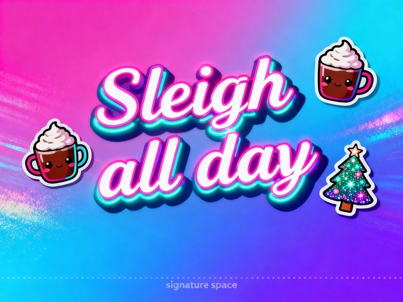 millennial christmas card greetings