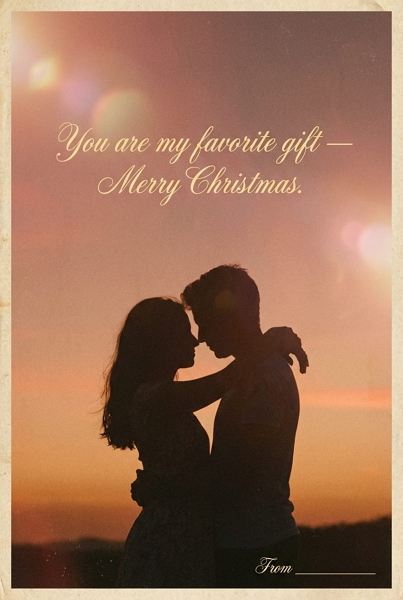 romantic christmas card wishes