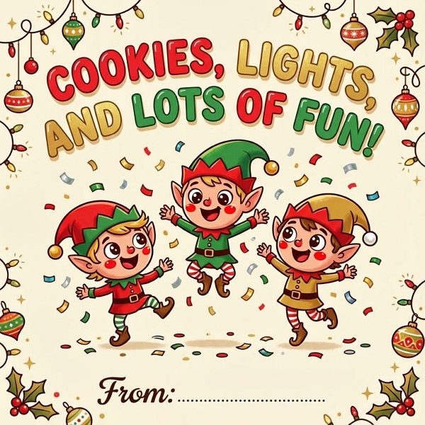 teen christmas card greetings