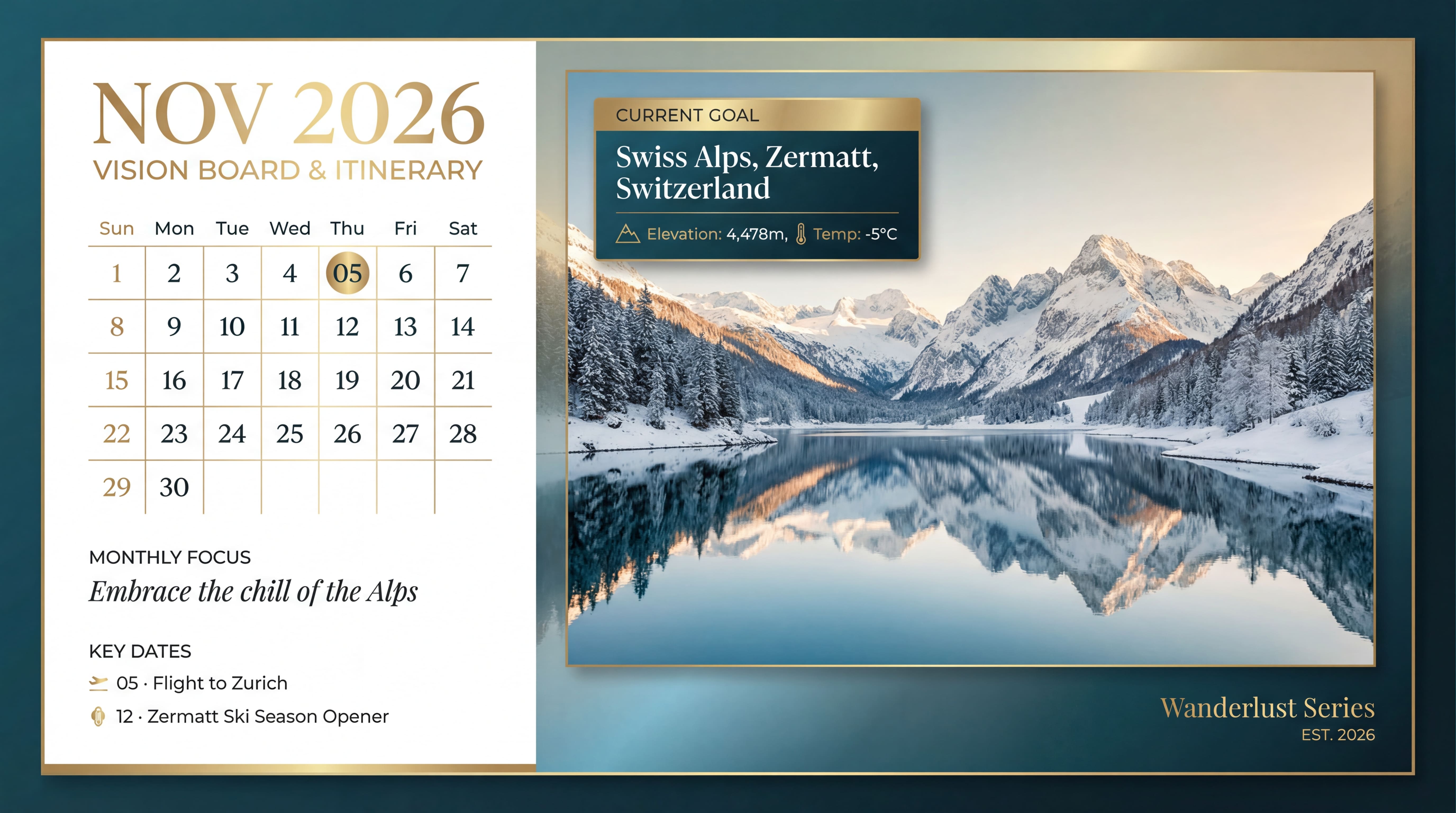 复古 1950 年代旅行海报日历艺术