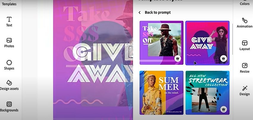 ai social media image generator adobe