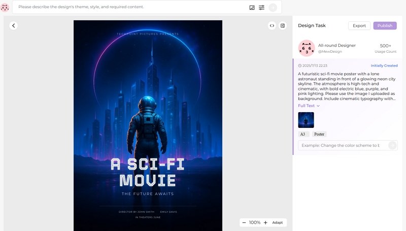 filmposter mit ki erstellen generierungsprozess
